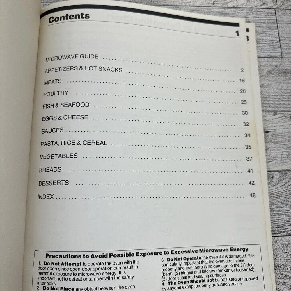 Microwave Guide‎ And Cookbook General Electric 1984 Paperback Appliance Manual